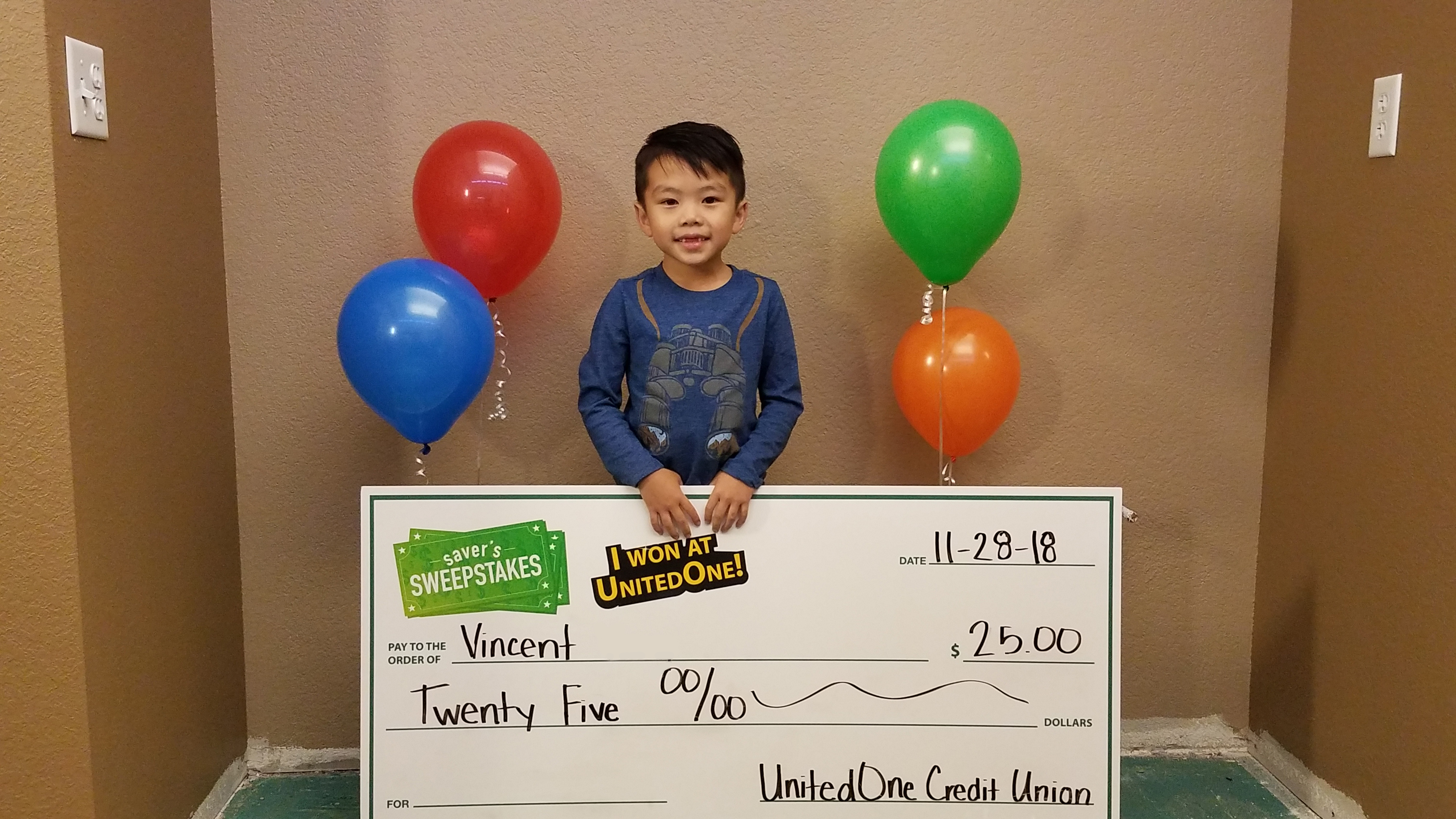 Vincent was a winning member in November.